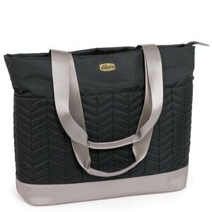 Chic Black and Gray Baby Bag